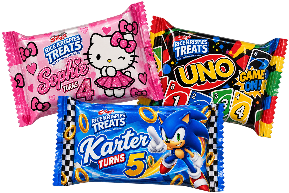 Personalized Rice Krispies Treats – Set of 12