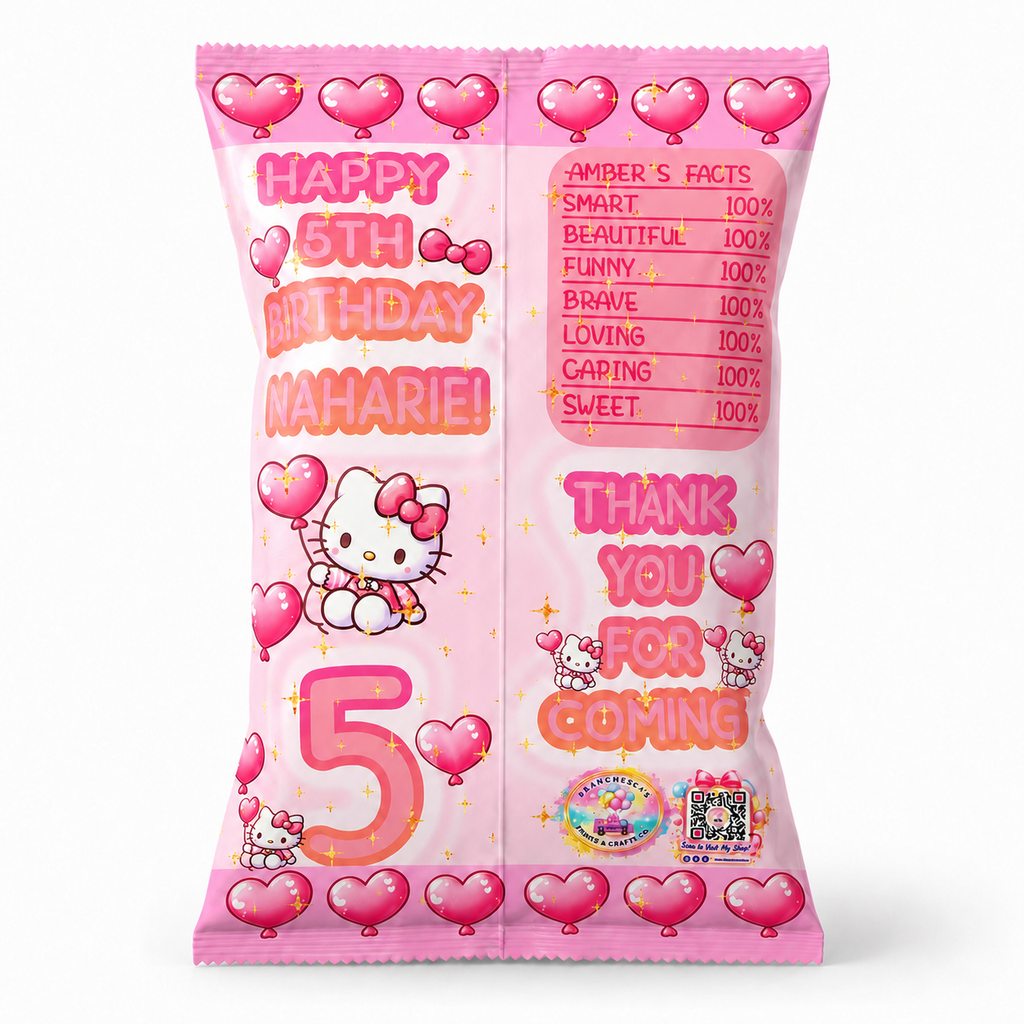 Personalized Chip Bags – Set of 12