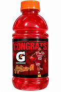 Custom Antonio basketball Gatorade label