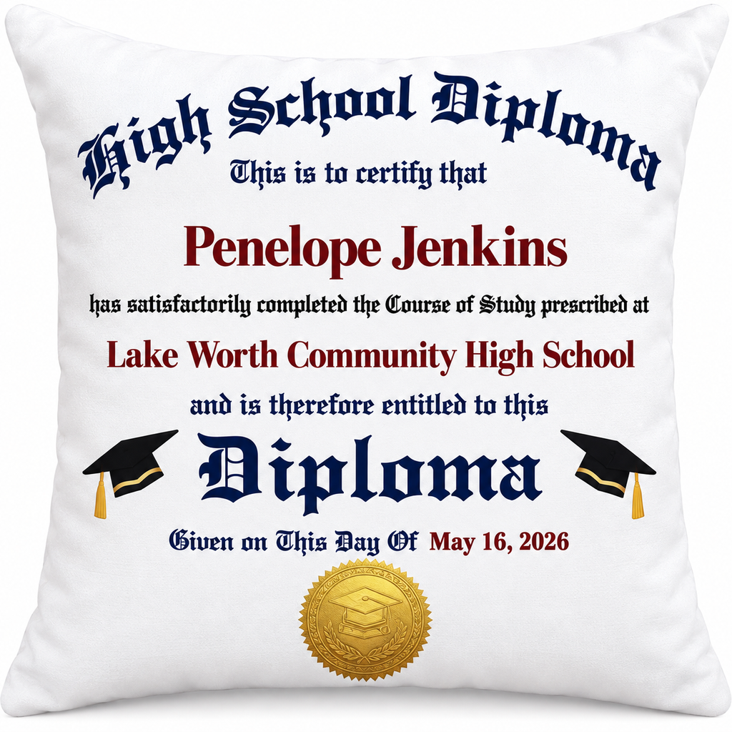 Personalized Graduation Pillow