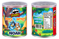 Personalized regular-size Pringles can wrappers front and back