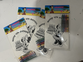 Personalized mini sticker coloring books with crayons