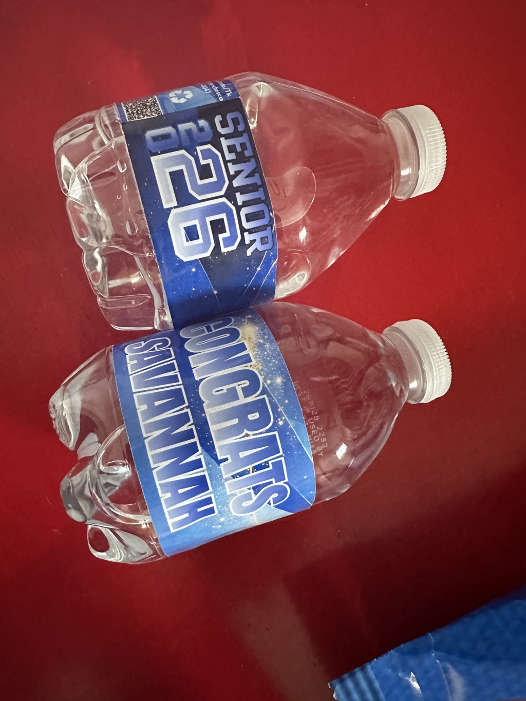 Custom Savannah Senior 26 water bottle labels